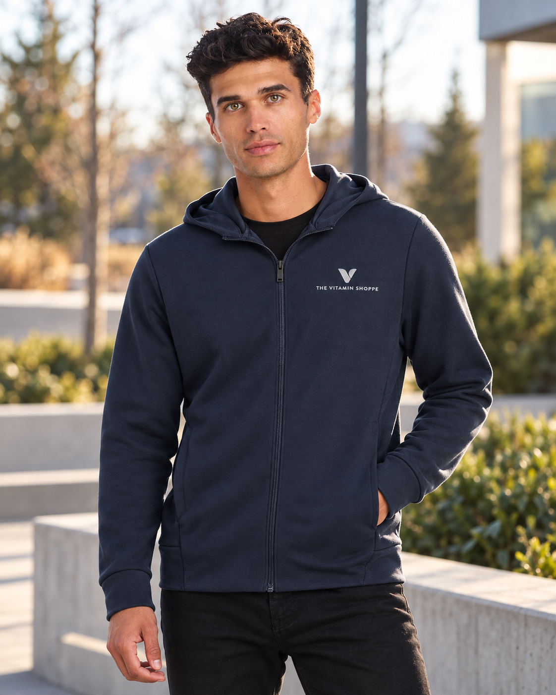 Mercer+Mettle Double-Knit Full-Zip Hoodie
