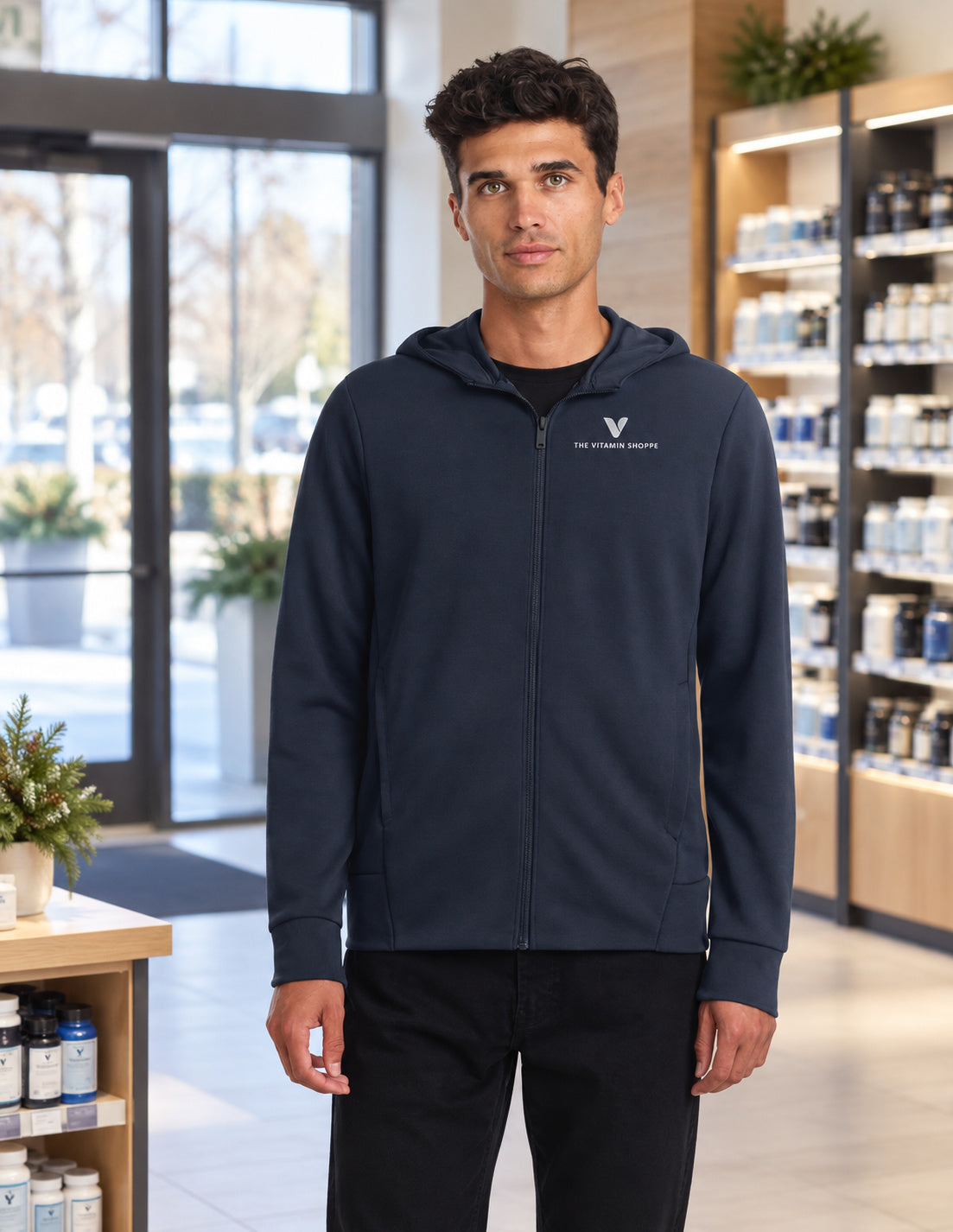 Mercer+Mettle Double-Knit Full-Zip Hoodie