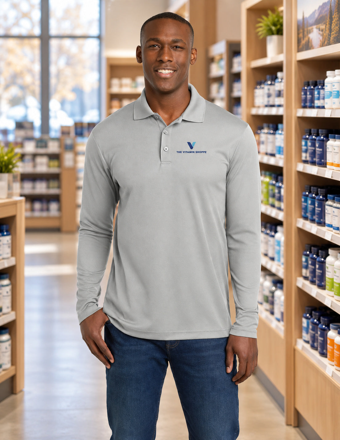 Sport-Tek PosiCharge RacerMesh Long Sleeve Polo