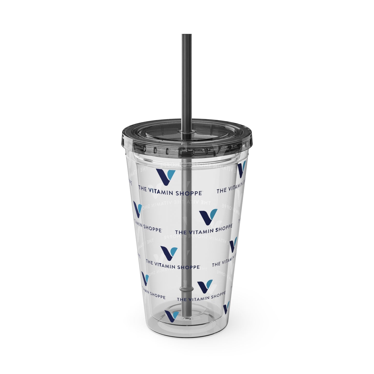 16oz Clear Straw Tumbler - Sunsplash Logo Reusable Cup