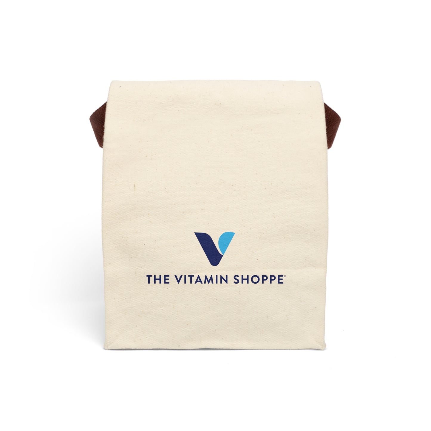 Canvas Lunch Bag with Strap — The Vitamin Shoppe Logo Insulated Tote