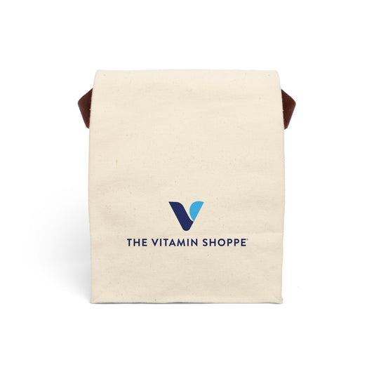 Canvas Lunch Bag with Strap — The Vitamin Shoppe Logo Insulated Tote