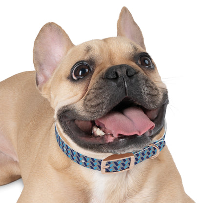 Vitamin Shoppe Branded Blue Geo Dog Collar