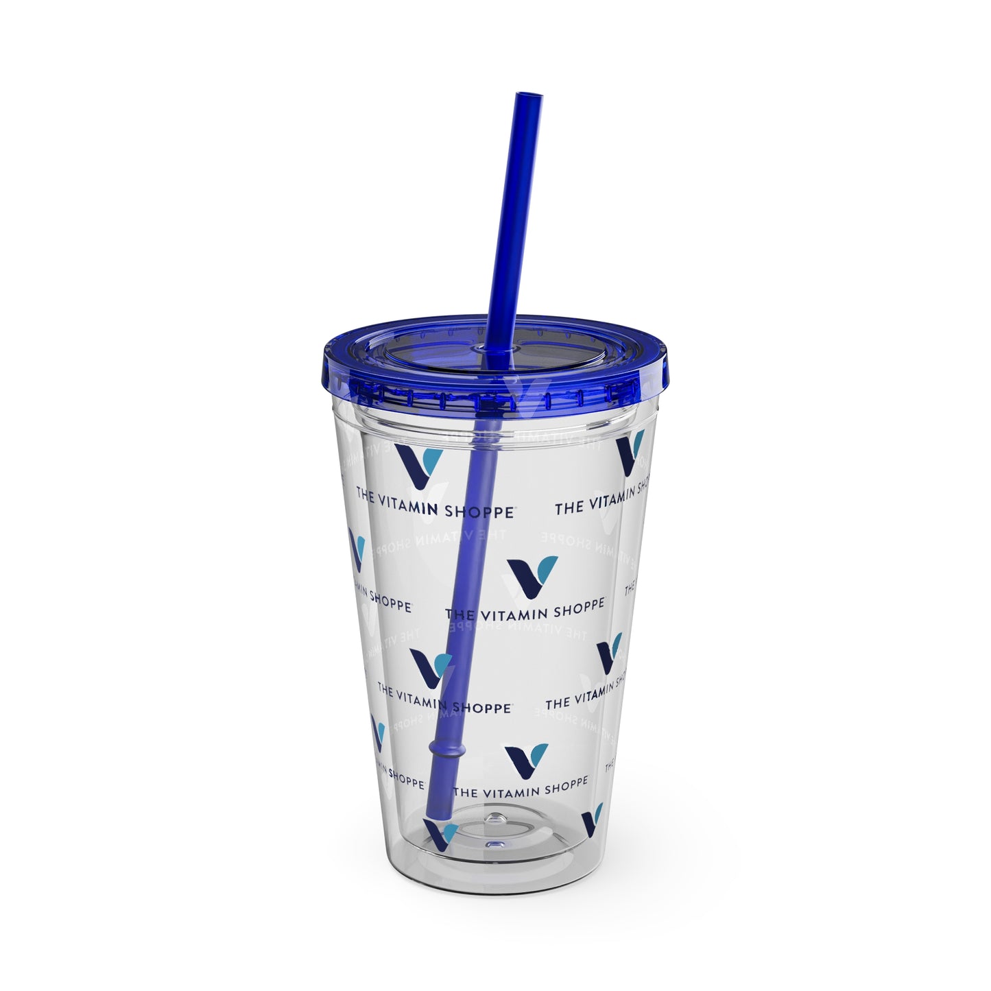 16oz Clear Straw Tumbler - Sunsplash Logo Reusable Cup