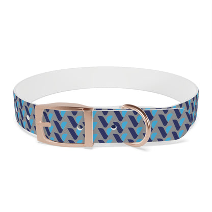 Vitamin Shoppe Branded Blue Geo Dog Collar