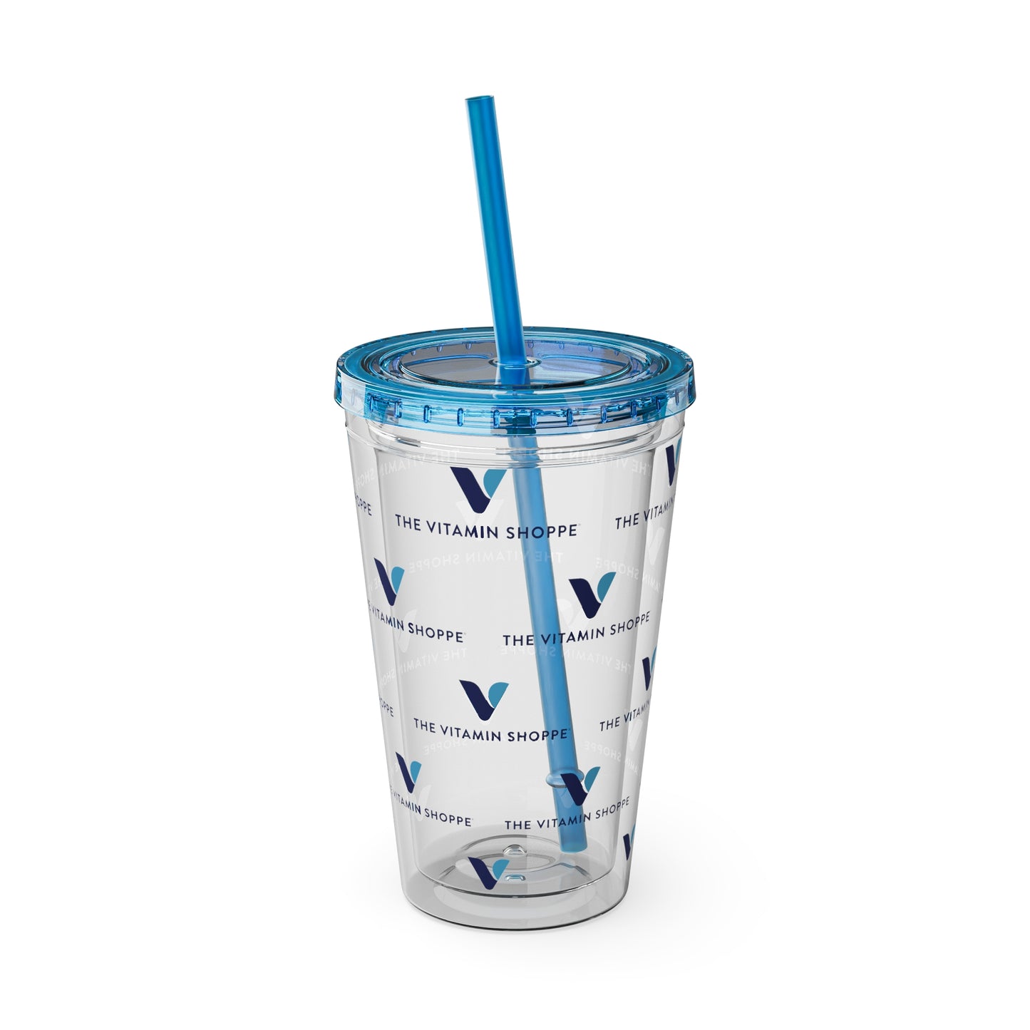 16oz Clear Straw Tumbler - Sunsplash Logo Reusable Cup