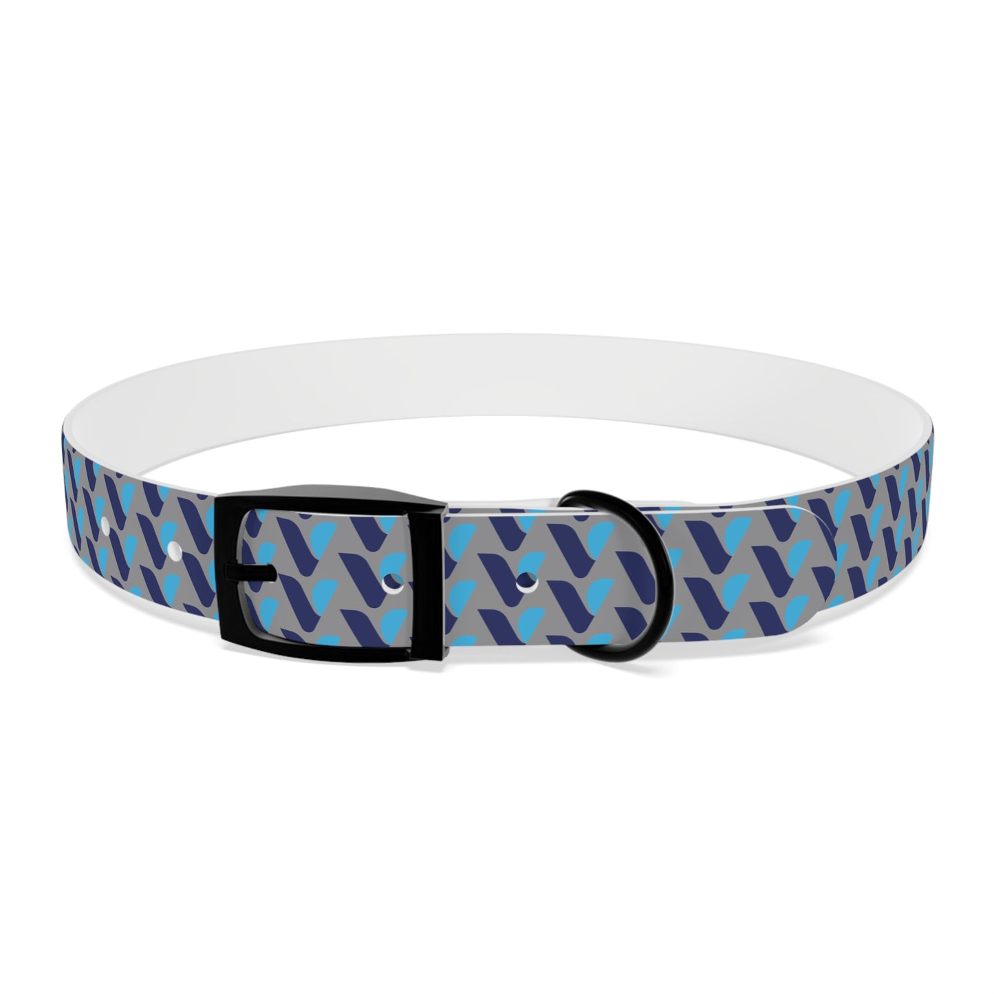 Vitamin Shoppe Branded Blue Geo Dog Collar