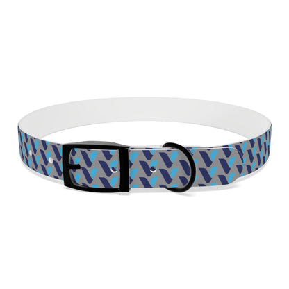 Vitamin Shoppe Branded Blue Geo Dog Collar