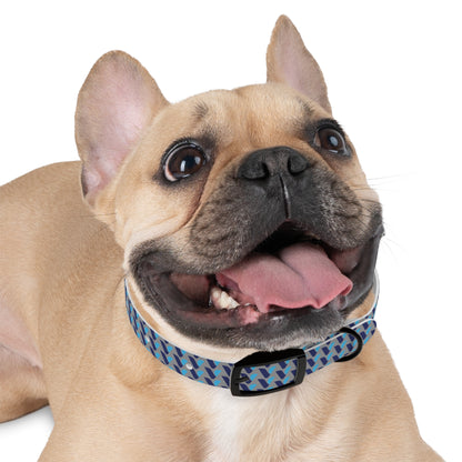 Vitamin Shoppe Branded Blue Geo Dog Collar