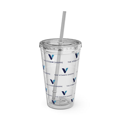 16oz Clear Straw Tumbler - Sunsplash Logo Reusable Cup