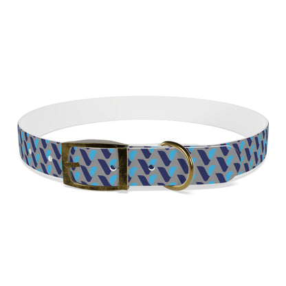 Vitamin Shoppe Branded Blue Geo Dog Collar