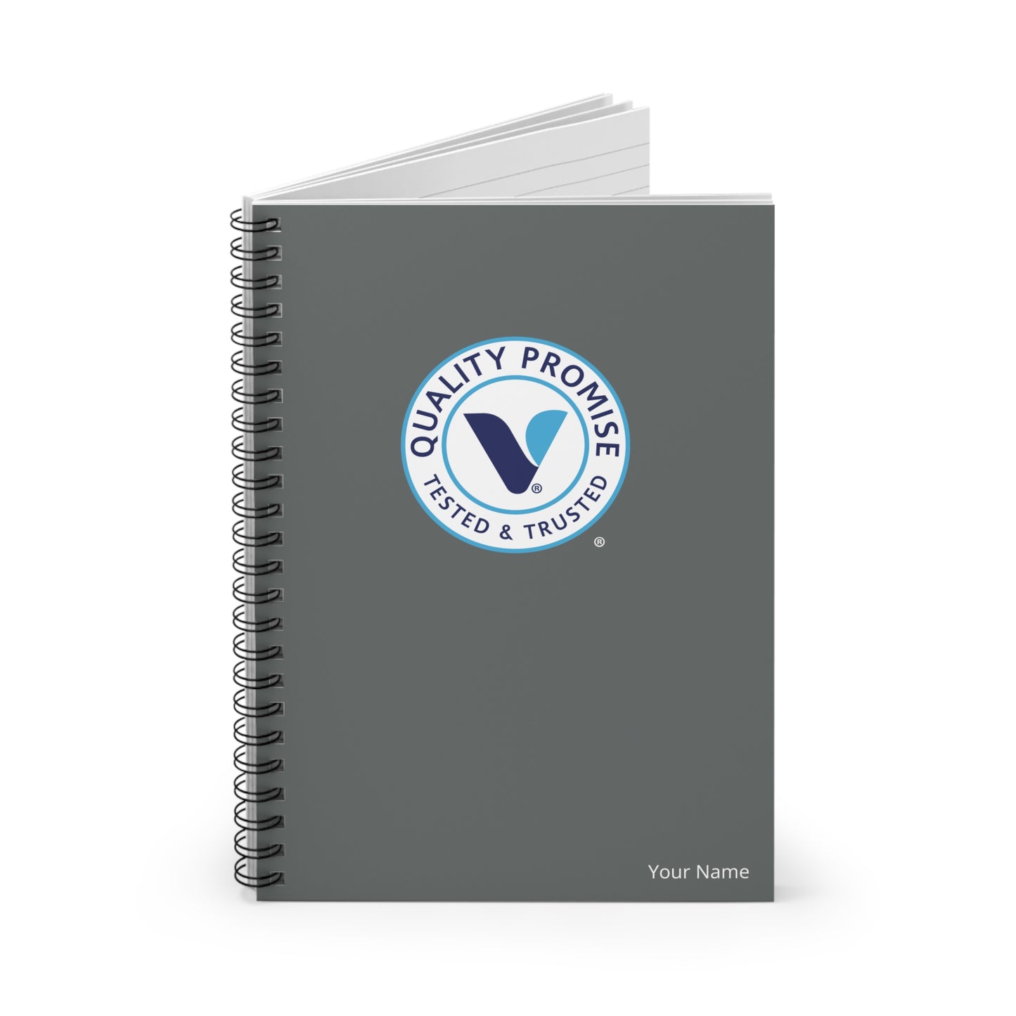 Quality Promise Spiral Notebook — Personalized Ruled Journal