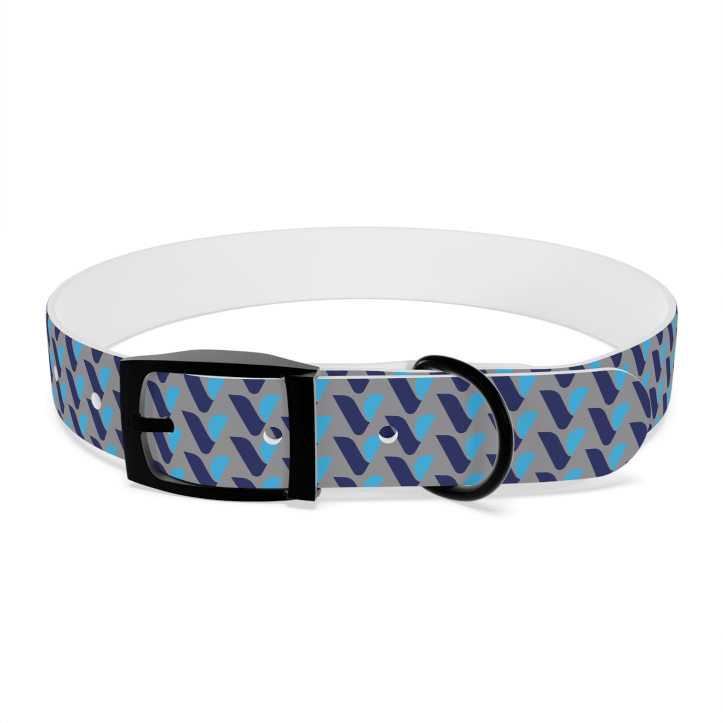 Vitamin Shoppe Branded Blue Geo Dog Collar