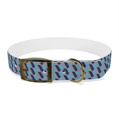 Vitamin Shoppe Branded Blue Geo Dog Collar
