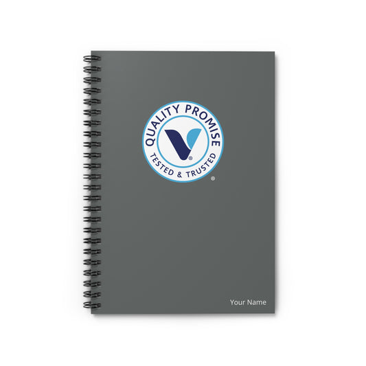 Quality Promise Spiral Notebook — Personalized Ruled Journal