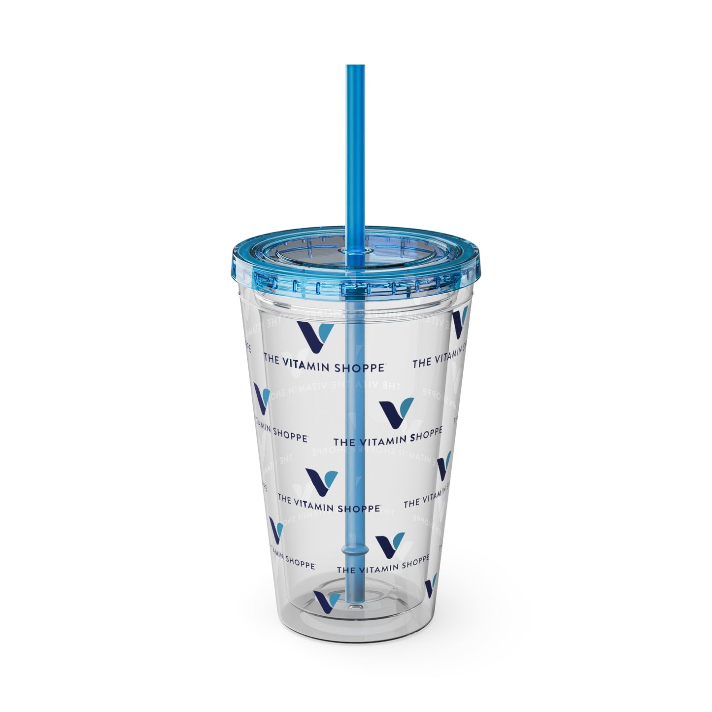 16oz Clear Straw Tumbler - Sunsplash Logo Reusable Cup