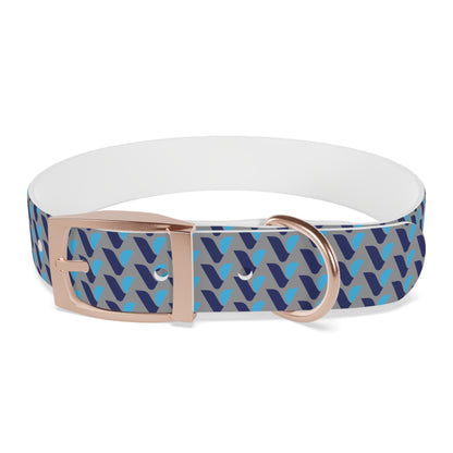 Vitamin Shoppe Branded Blue Geo Dog Collar