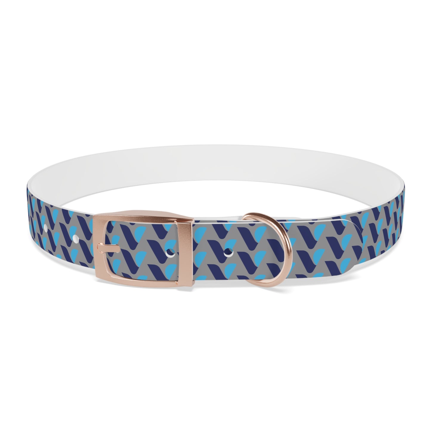 Vitamin Shoppe Branded Blue Geo Dog Collar