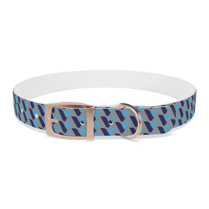 Vitamin Shoppe Branded Blue Geo Dog Collar
