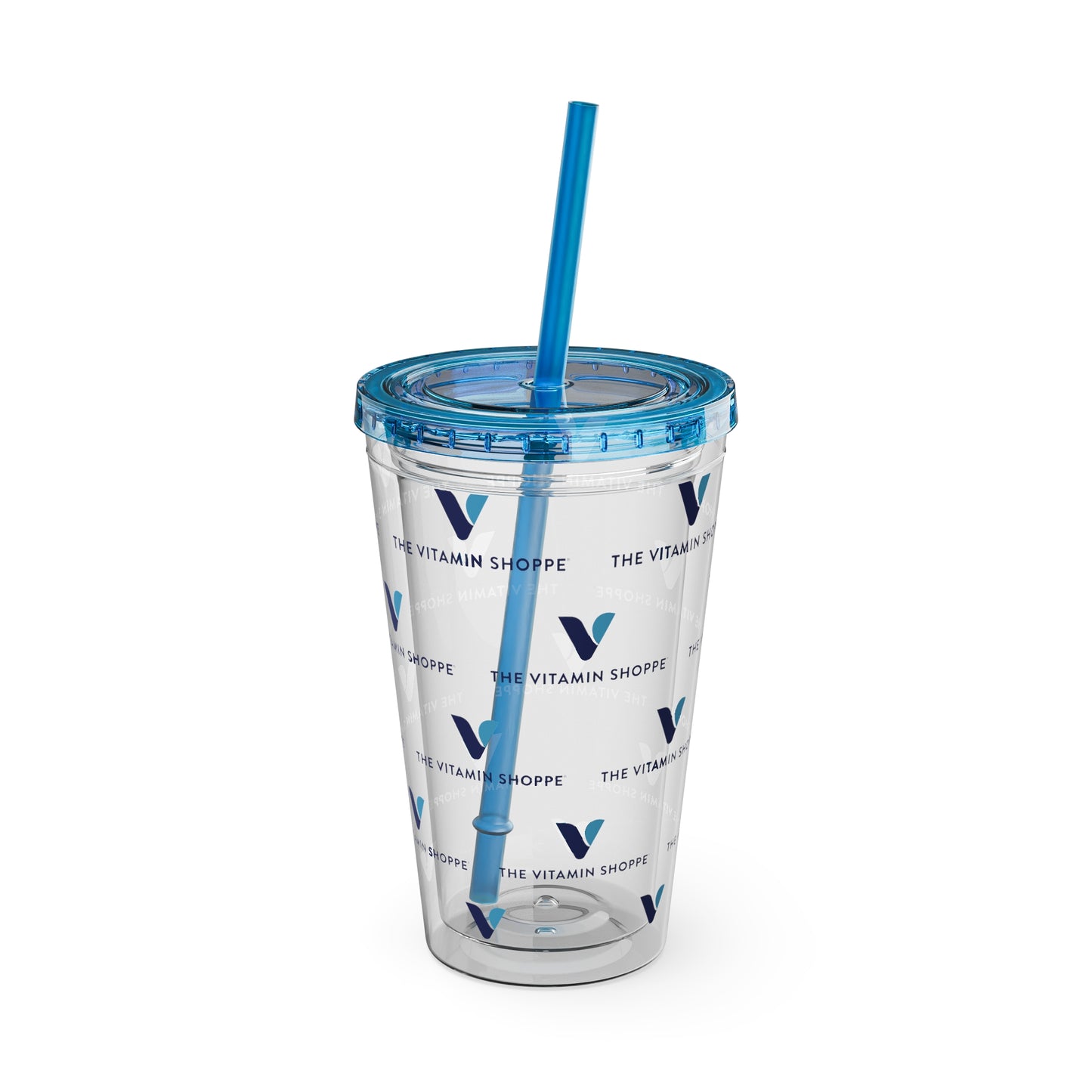 16oz Clear Straw Tumbler - Sunsplash Logo Reusable Cup
