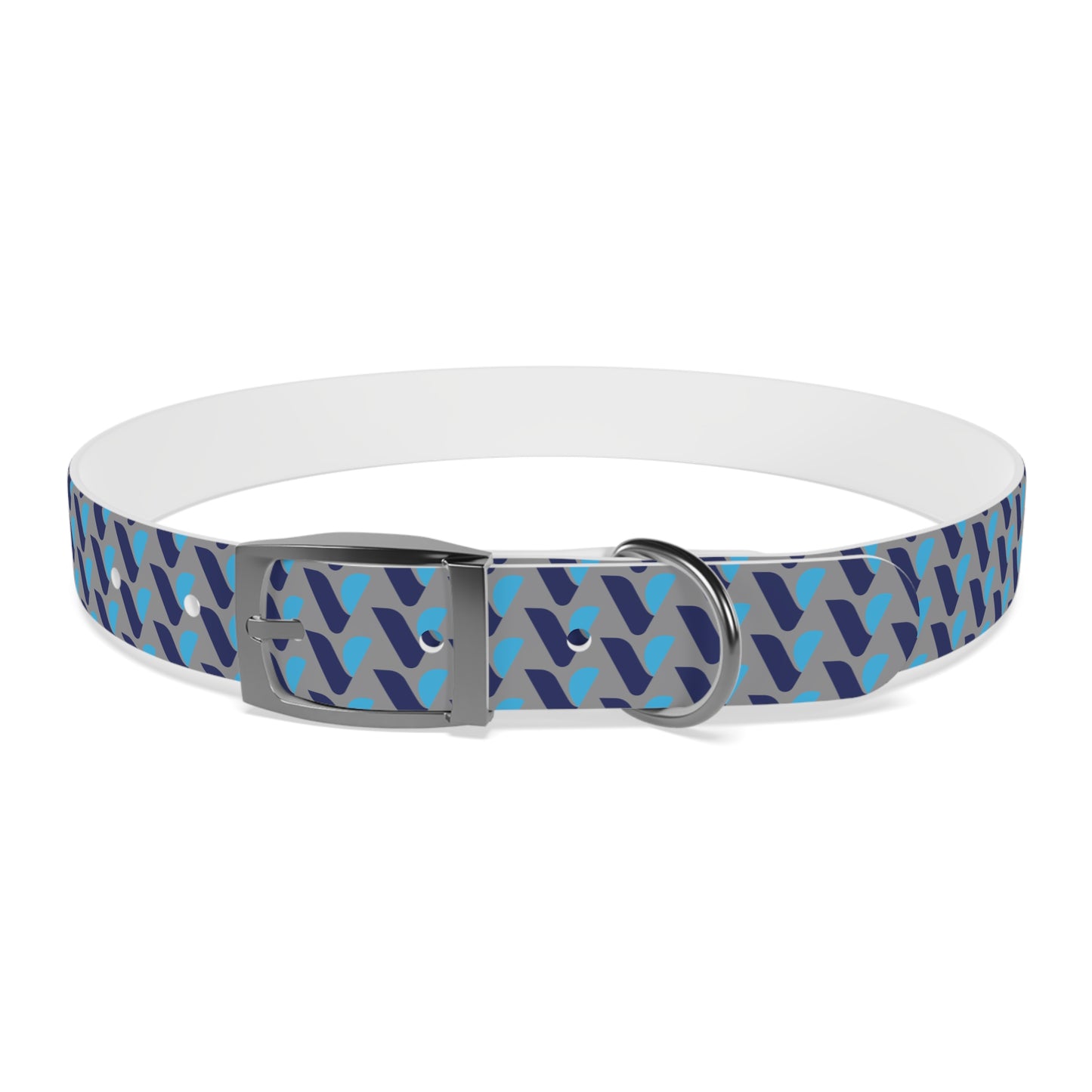 Vitamin Shoppe Branded Blue Geo Dog Collar