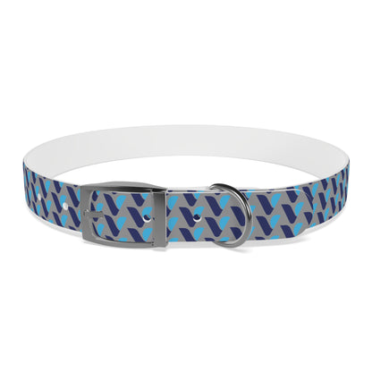 Vitamin Shoppe Branded Blue Geo Dog Collar