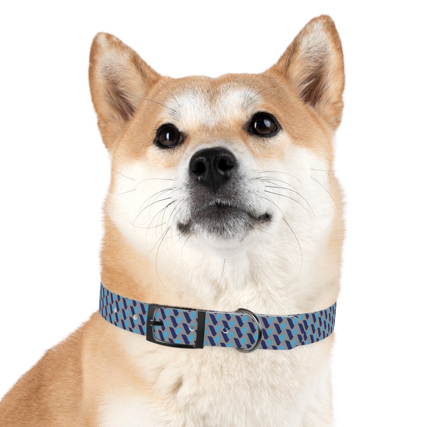Vitamin Shoppe Branded Blue Geo Dog Collar
