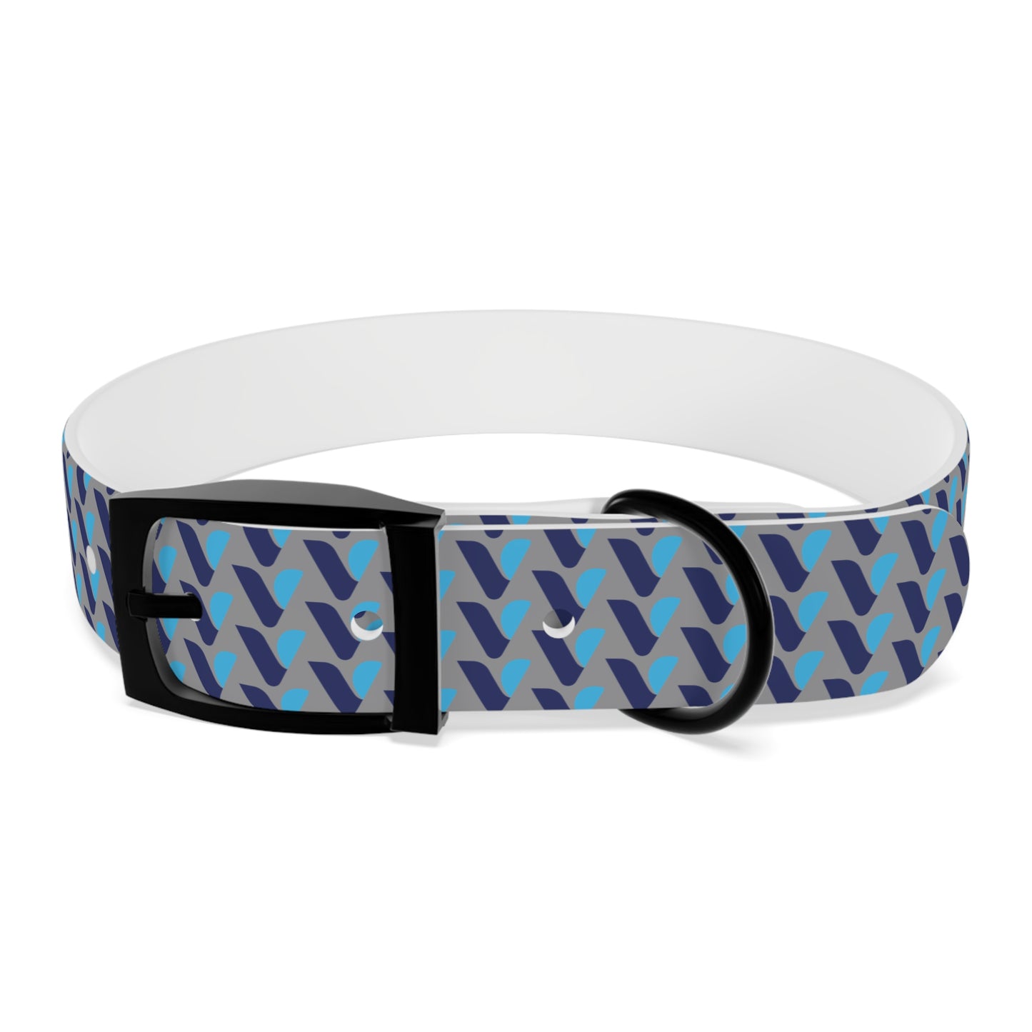 Vitamin Shoppe Branded Blue Geo Dog Collar