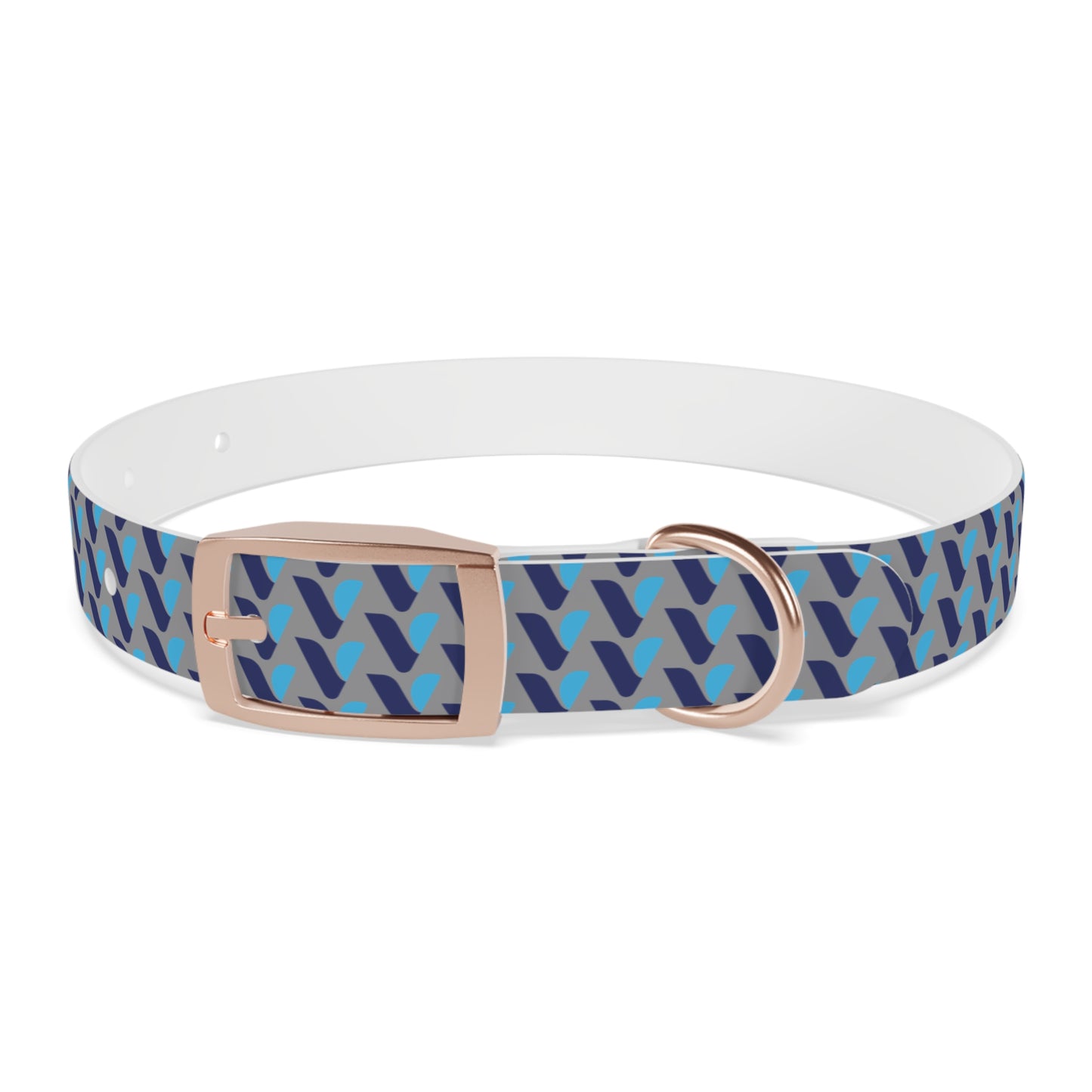 Vitamin Shoppe Branded Blue Geo Dog Collar