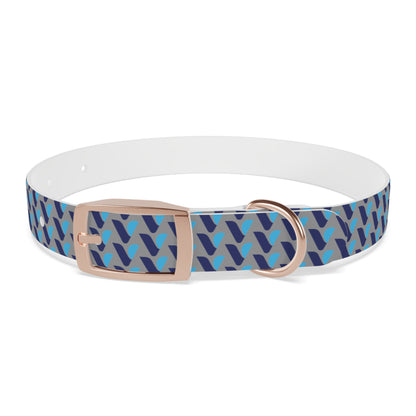 Vitamin Shoppe Branded Blue Geo Dog Collar