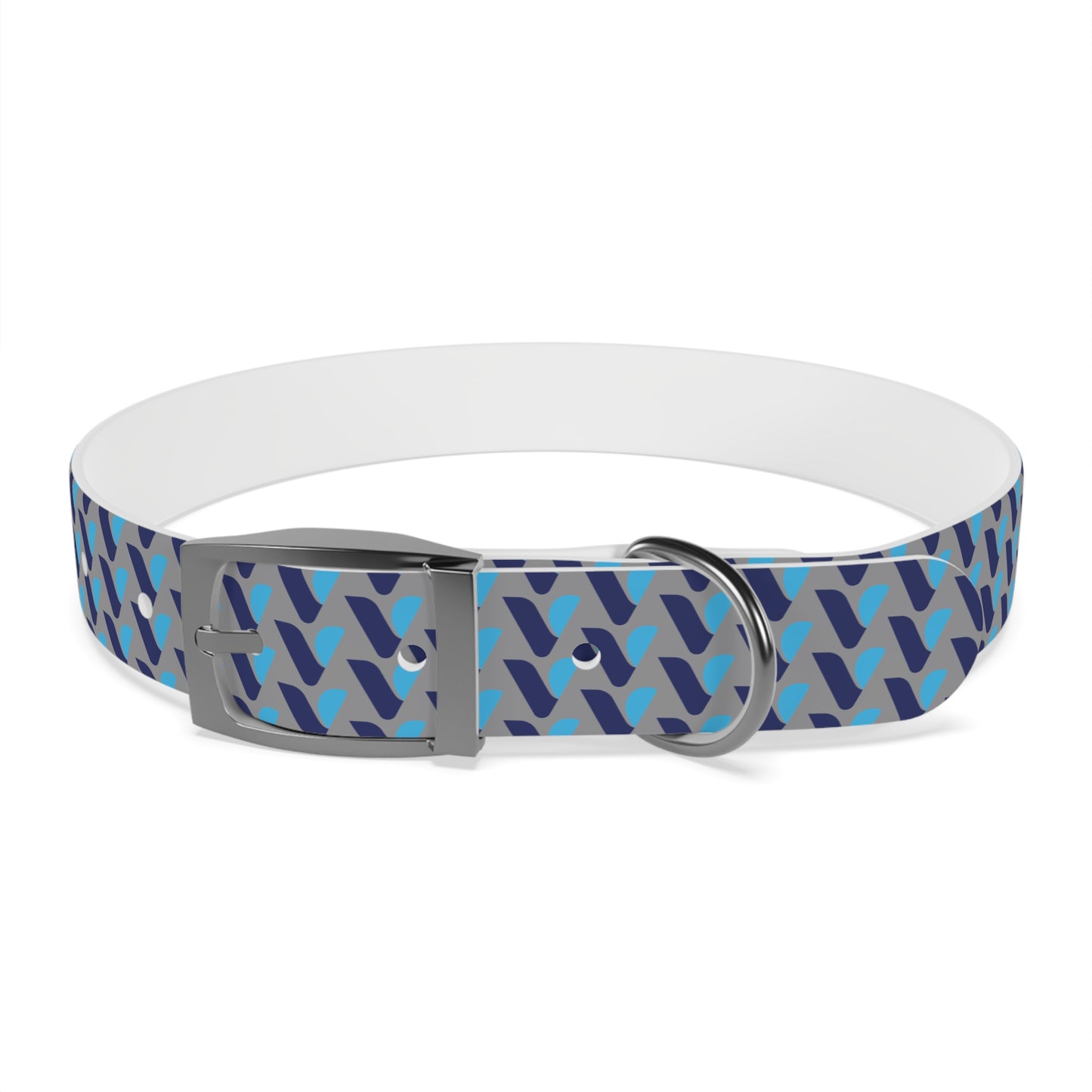 Vitamin Shoppe Branded Blue Geo Dog Collar
