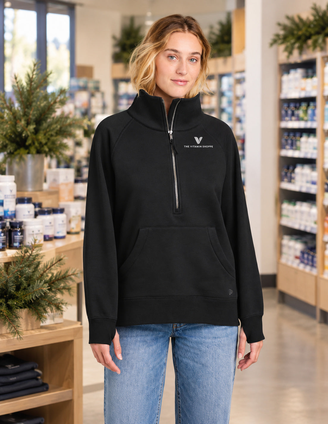 New Era Women's Heritage Fleece 1/2-Zip