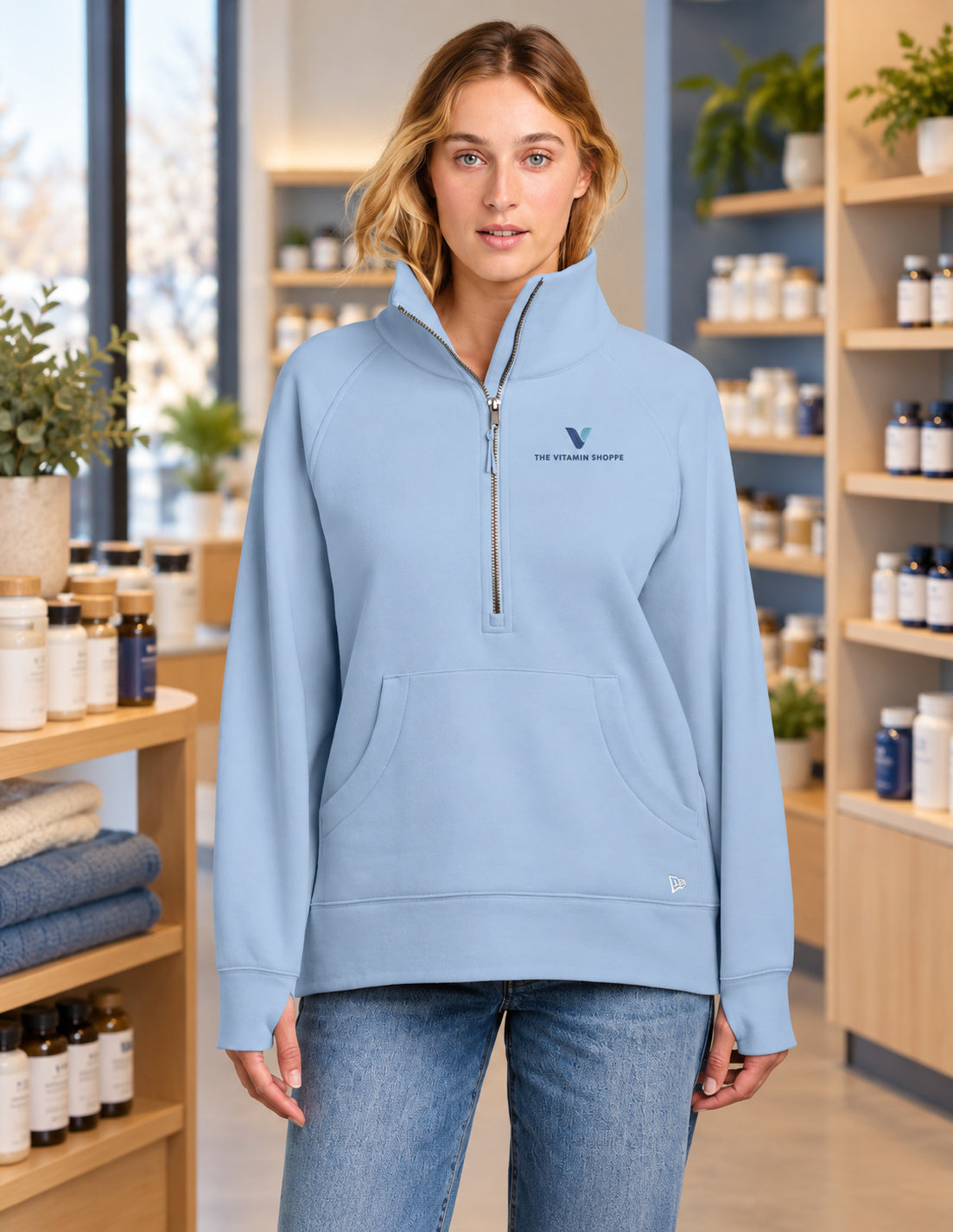 New Era Women's Heritage Fleece 1/2-Zip