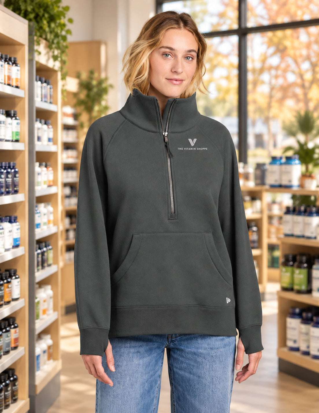 New Era Women's Heritage Fleece 1/2-Zip