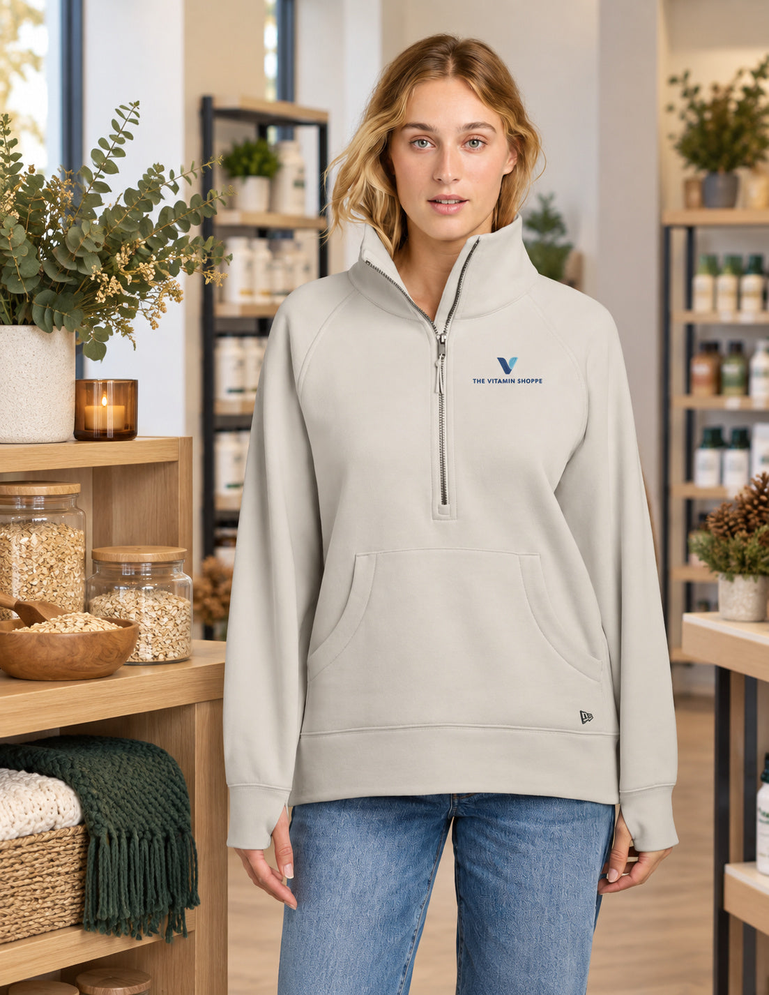 New Era Women's Heritage Fleece 1/2-Zip