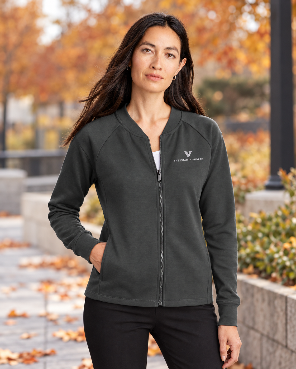 Mercer+Mettle Women's Double-Knit Bomber