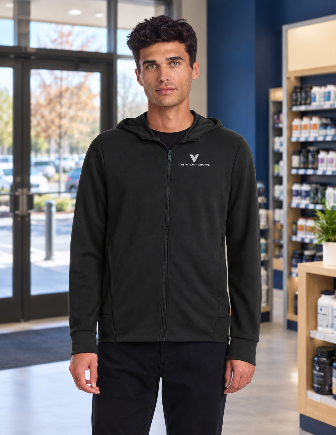 Mercer+Mettle Double-Knit Full-Zip Hoodie