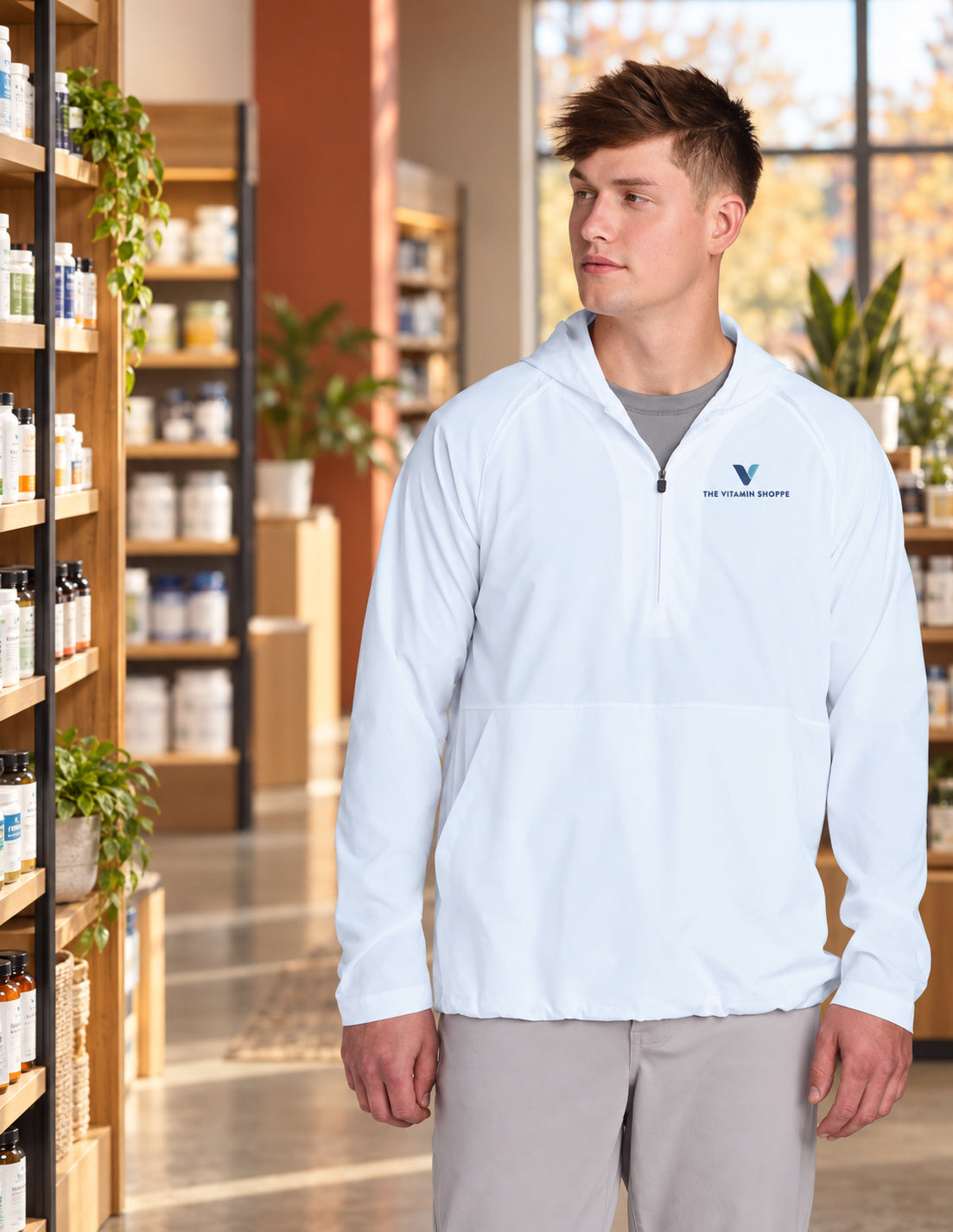 Sport-Tek Repeat 1/2-Zip Long Sleeve Hooded Jacket