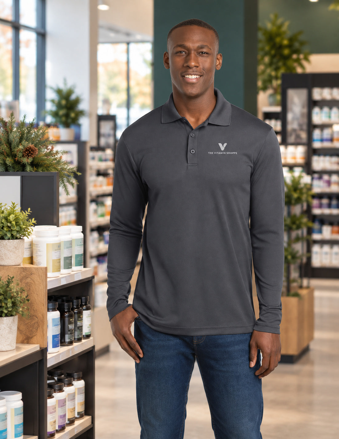 Sport-Tek PosiCharge RacerMesh Long Sleeve Polo